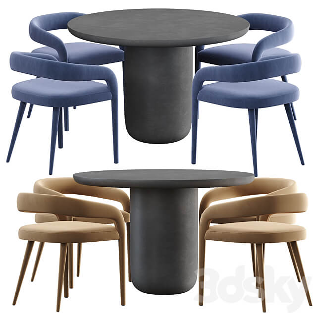 Table Chair CB2 Lisette chair and Lola Dining table