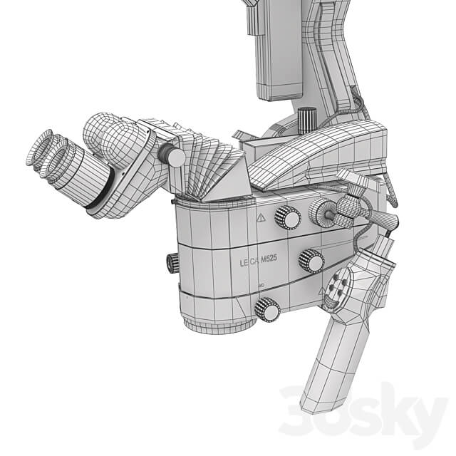 Surgical microscope LEICA M525 F40 3D Models 3DSKY