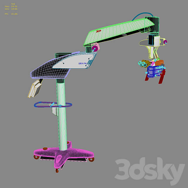 Surgical microscope LEICA M525 F40 3D Models 3DSKY