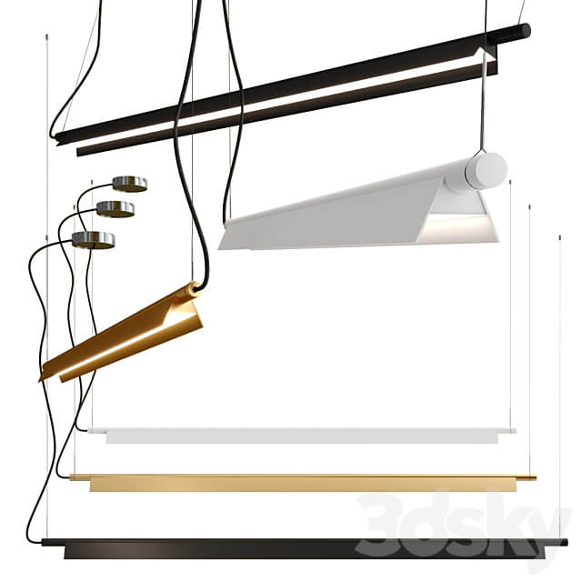 COMPENDIUM Pendant lamp By LUCEPLAN Pendant light 3D Models 3DSKY