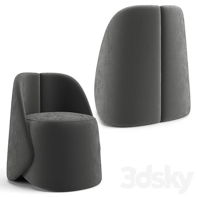 Baxter Keren little armchair 3D Models 3DSKY