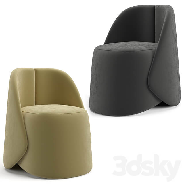 Baxter Keren little armchair 3D Models 3DSKY