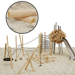 Playground made of logs 3D Models 3DSKY 