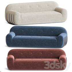 Cbs brace cream boucle sofa 3D Models 3DSKY 