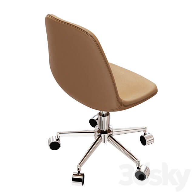 JONSTRUP office chair cognac 3D Models 3DSKY