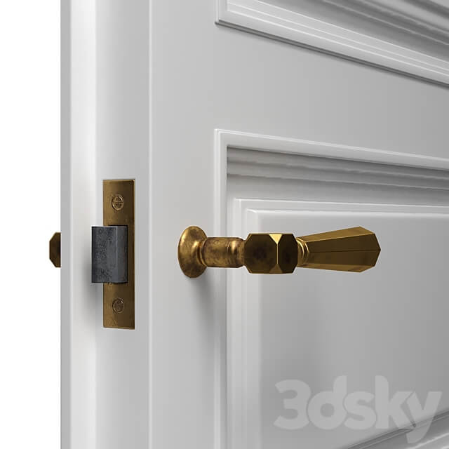 Classic paneled door 3D Models 3DSKY