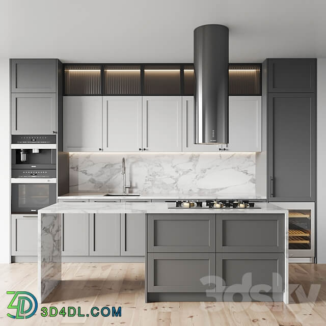 kitchen 0120 Kitchen 3D Models 3DSKY