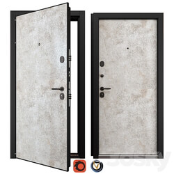 Entrance metal door Newest NT HPL 1 Holz 3D Models 