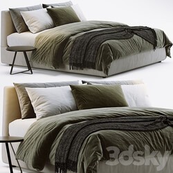 Flou Merkurio Bed Bed 3D Models 3DSKY 