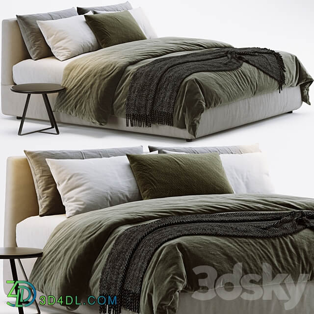 Flou Merkurio Bed Bed 3D Models 3DSKY