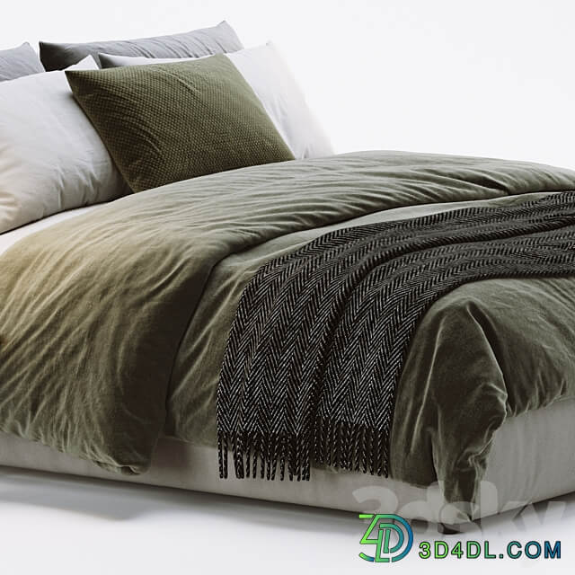 Flou Merkurio Bed Bed 3D Models 3DSKY