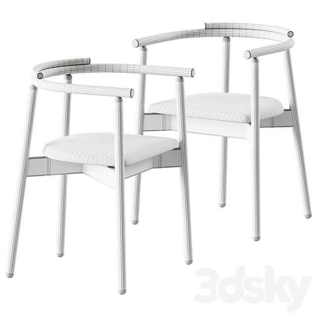 Mars Upholstered Chair by Branca Lisboa 3D Models 3DSKY