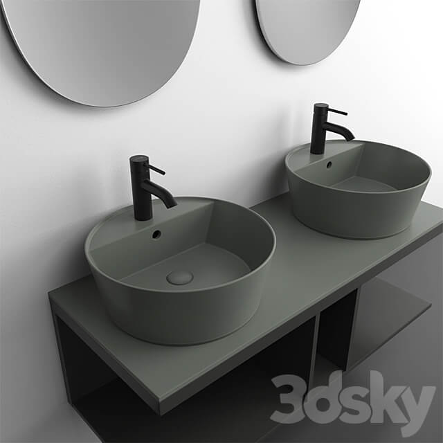 Bathroom set Cielo Multiplo 3D Models