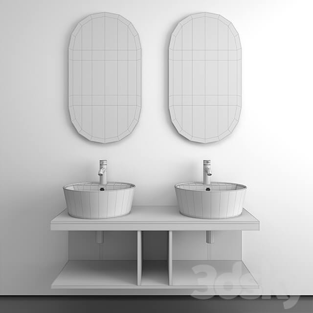 Bathroom set Cielo Multiplo 3D Models