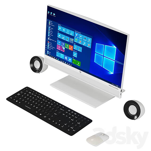 Monoblock HP EliteOne 800 G6 PC other electronics 3D Models 3DSKY