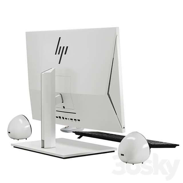 Monoblock HP EliteOne 800 G6 PC other electronics 3D Models 3DSKY