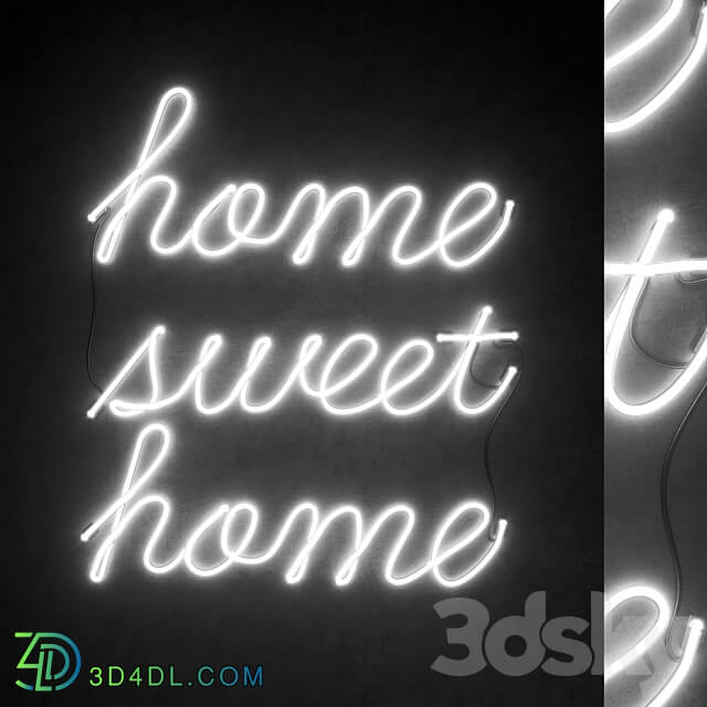 Light modules. Set 58. Neon Technical lighting 3D Models 3DSKY