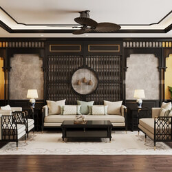  Interior Living room Model by Meo Beo 
