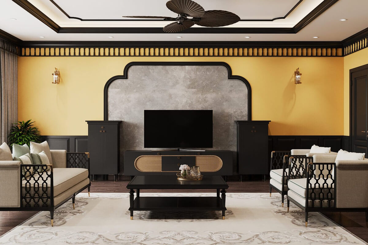  Interior Living room Model by Meo Beo