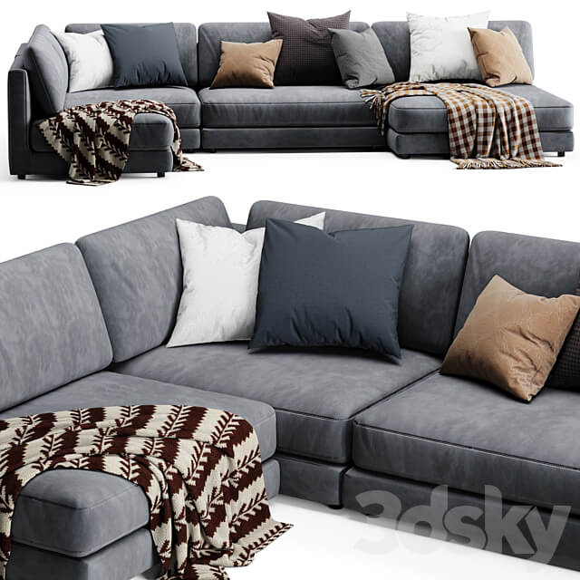 Blanche katarina sectional sofa 3D Models 3DSKY