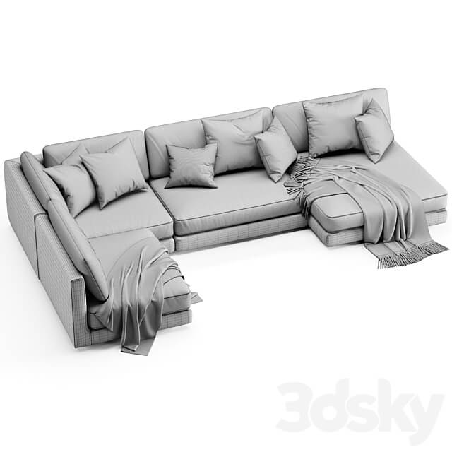 Blanche katarina sectional sofa 3D Models 3DSKY
