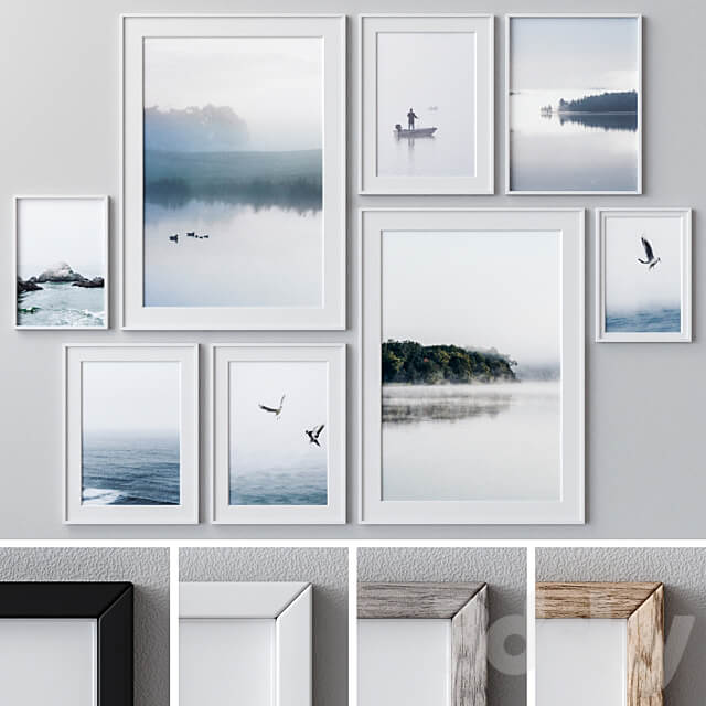 Set of wall paintings 1453 3D Models 3DSKY