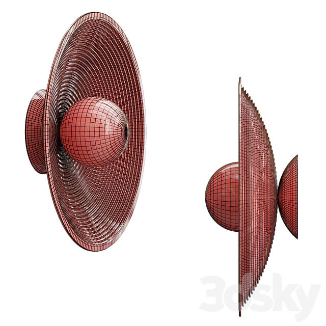 Concentric Wall lamp 3D Models 3DSKY
