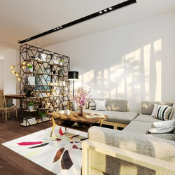 3D Interior Apartment 66 Scene File 3dsmax By TranMinhLuan  