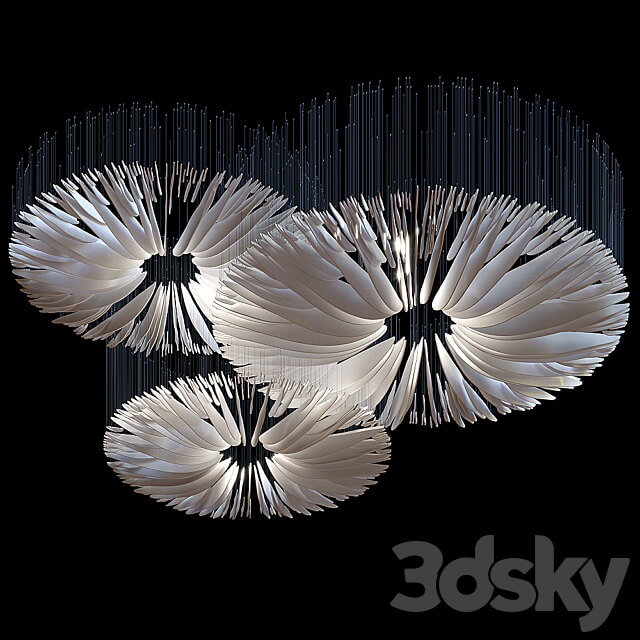 Hanging composition Vargov Design Oudemansiella Pendant light 3D Models 3DSKY
