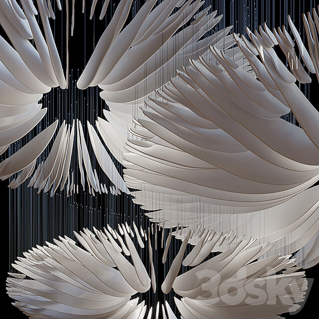 Hanging composition Vargov Design Oudemansiella Pendant light 3D Models 3DSKY