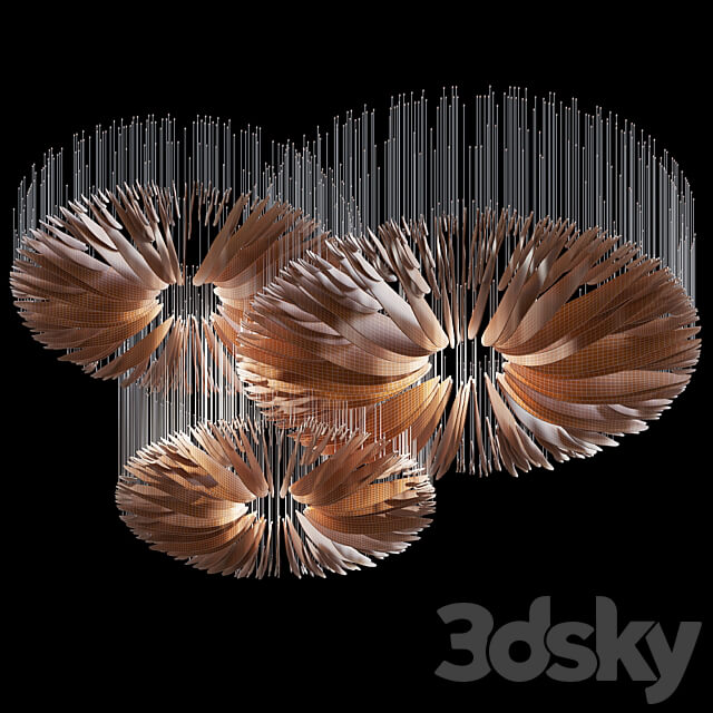 Hanging composition Vargov Design Oudemansiella Pendant light 3D Models 3DSKY