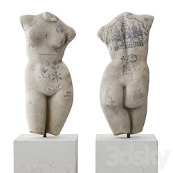 Venus tattoo torso sculpture 3D Models 3DSKY 