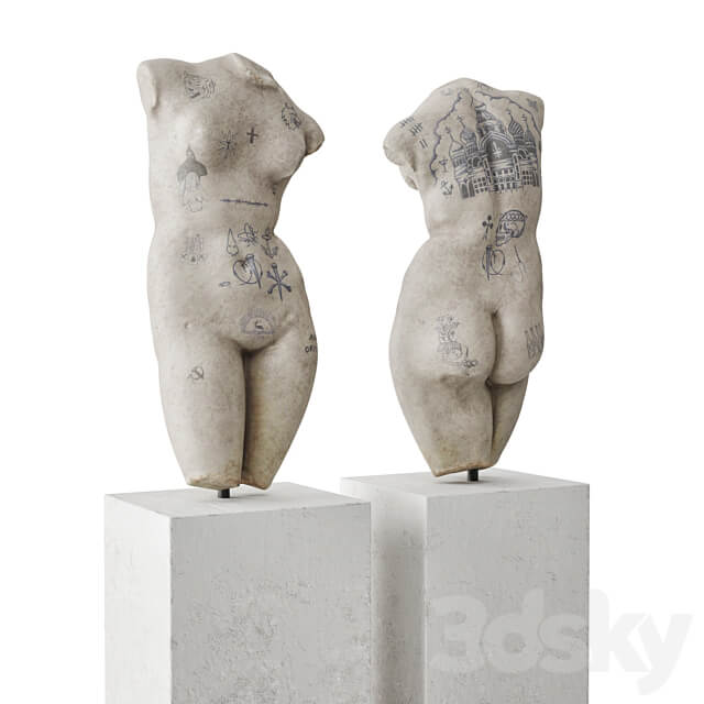 Venus tattoo torso sculpture 3D Models 3DSKY