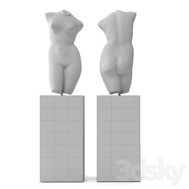 Venus tattoo torso sculpture 3D Models 3DSKY