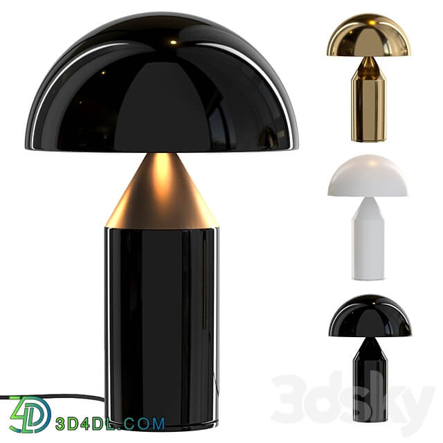 Mid Century Mushroom Table Lamp 3D Models 3DSKY