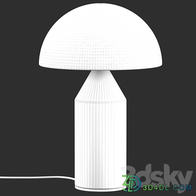 Mid Century Mushroom Table Lamp 3D Models 3DSKY