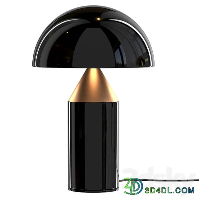 Mid Century Mushroom Table Lamp 3D Models 3DSKY