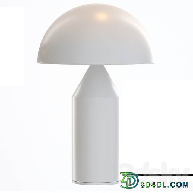 Mid Century Mushroom Table Lamp 3D Models 3DSKY