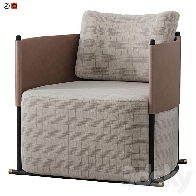 VITTORIA LOUNGE CHAIR 3D Models 3DSKY