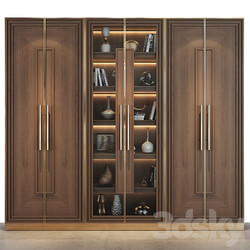 Furniture Composition 66 Wardrobe Display cabinets 3D Models 3DSKY 