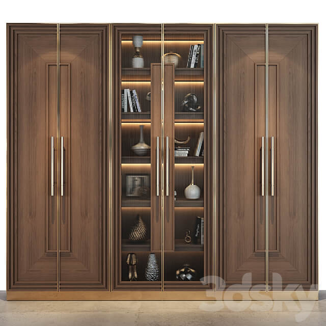 Furniture Composition 66 Wardrobe Display cabinets 3D Models 3DSKY
