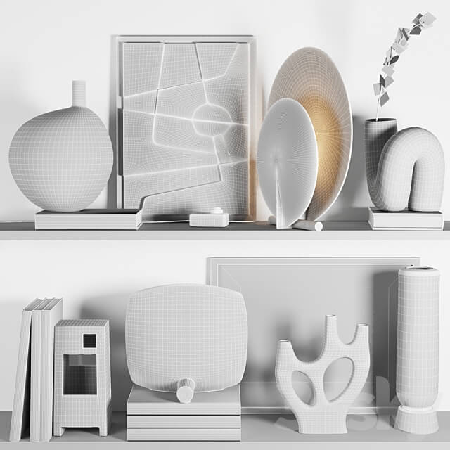 Decorative set 8 3D Models 3DSKY