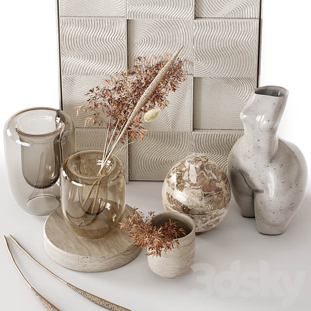 Decorative Set 3D Models 3DSKY