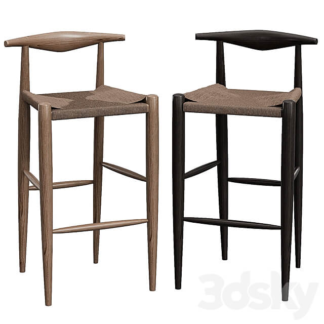 Hans Wegner Counter stool 3D Models 3DSKY