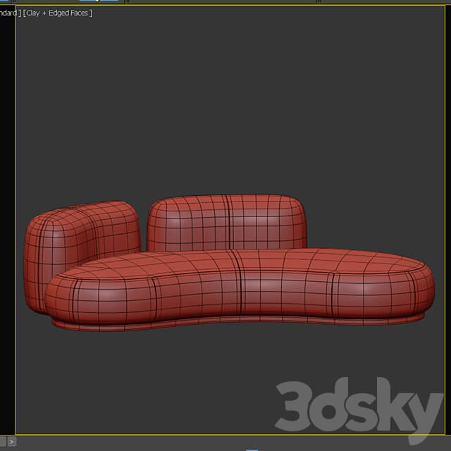 Sofa by secolo 3D Models 3DSKY