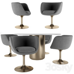 Chair and table VOYAGE Table Chair 3D Models 3DSKY 