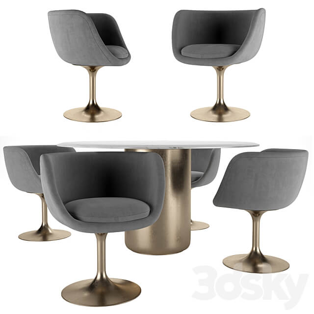 Chair and table VOYAGE Table Chair 3D Models 3DSKY