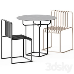 Table and Chair Grill by Diabla Outdoor Furniture Table Chair 3D Models 3DSKY 