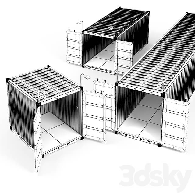 Container 10 20 40 ft Other 3D Models