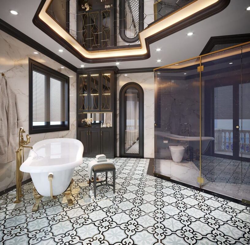  Indochine Bathroom Interior Model by Tran Thanh